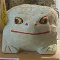 大谷石のカエル